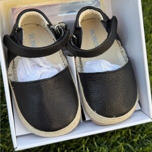 Robeez Black Kelly Espadrille Baby Walker Shoes